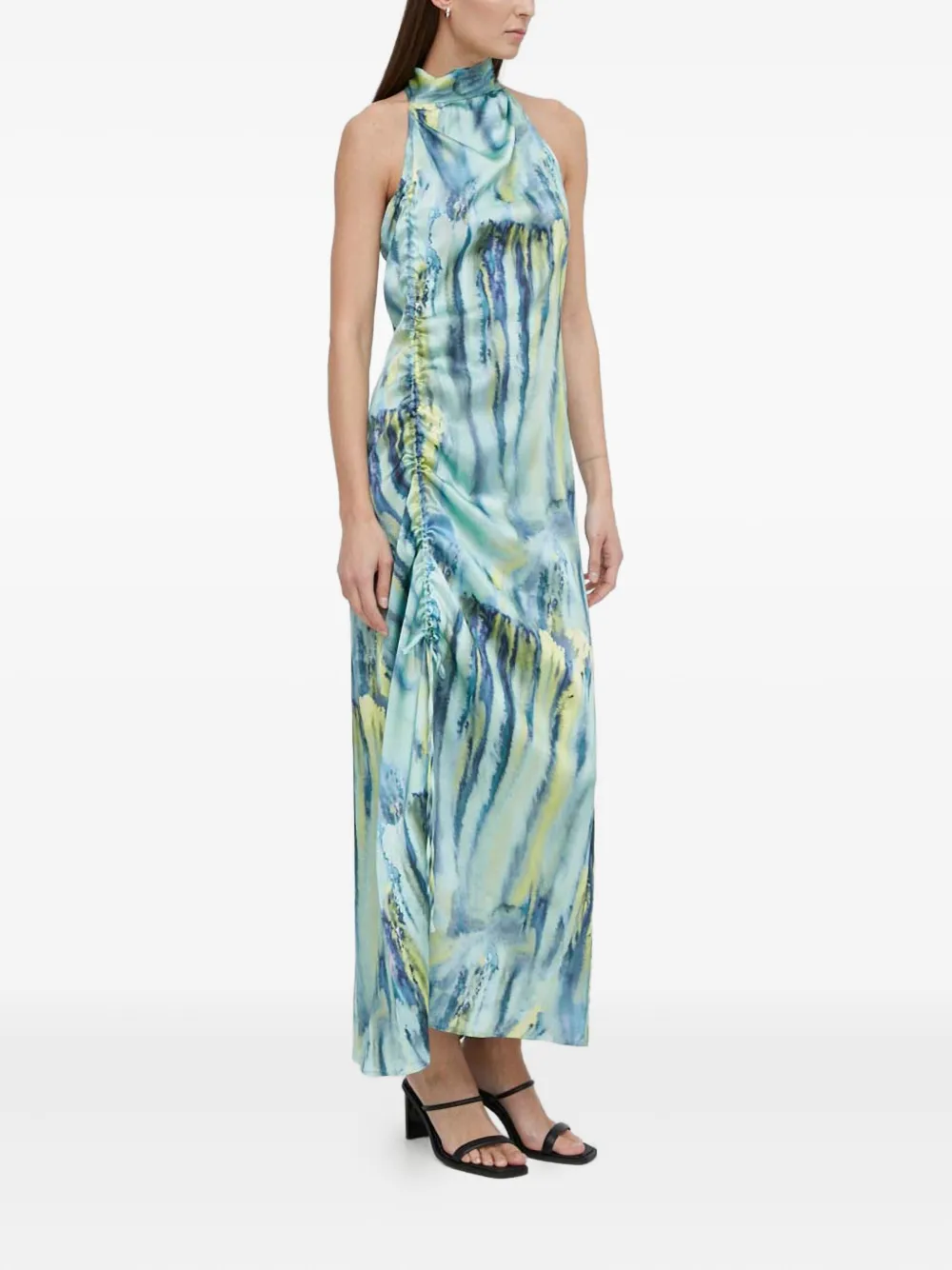 Gestuz WaleryGZ halterneck midi dress - Blauw