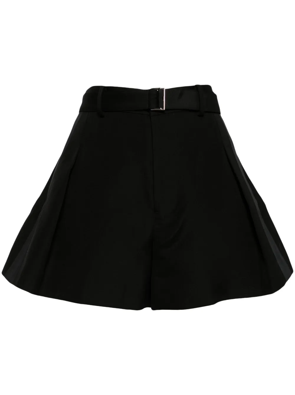 Sacai Gestreepte shorts Zwart