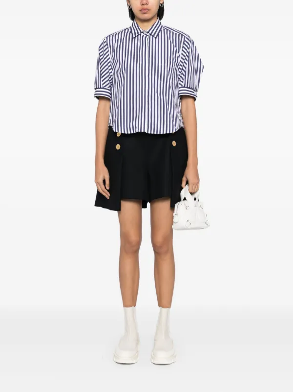 Sacai フローラル ショートパンツ | グリーン | FARFETCH JP