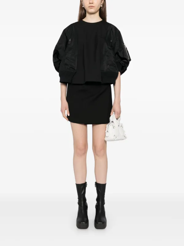 sacai 黒 パフスリーブ Tシャツ sacai 黒 パフスリーブ Tシャツ Sacai パフスリーブ Tシャツ