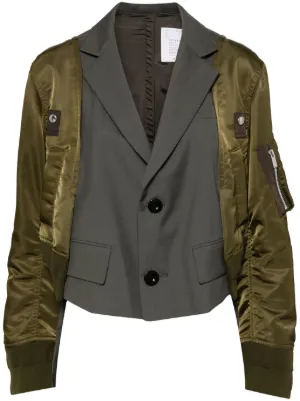 sacai×acronym CropJacket 何気ない SIZE:2シームテープ等不良
