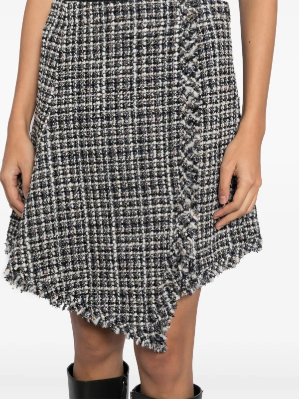 ビッグ割引 Sacai JP FARFETCH | ブルー | スカート ツイード スカート