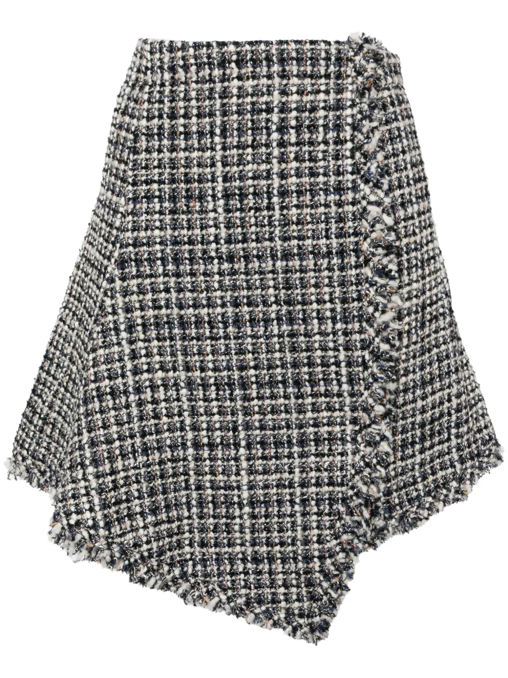 【人気急上昇】 Sacai ツイード スカート | ブルー | FARFETCH JP スカート