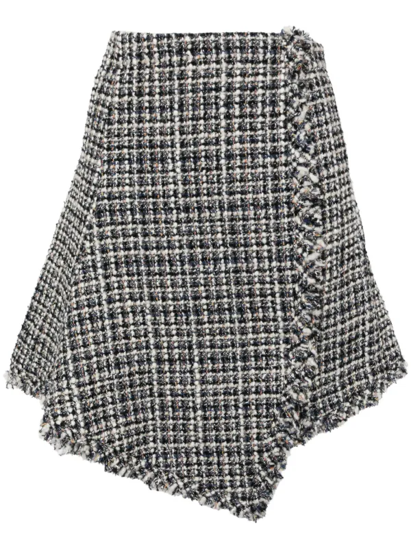 Sacai ツイード スカート | ブルー | FARFETCH JP