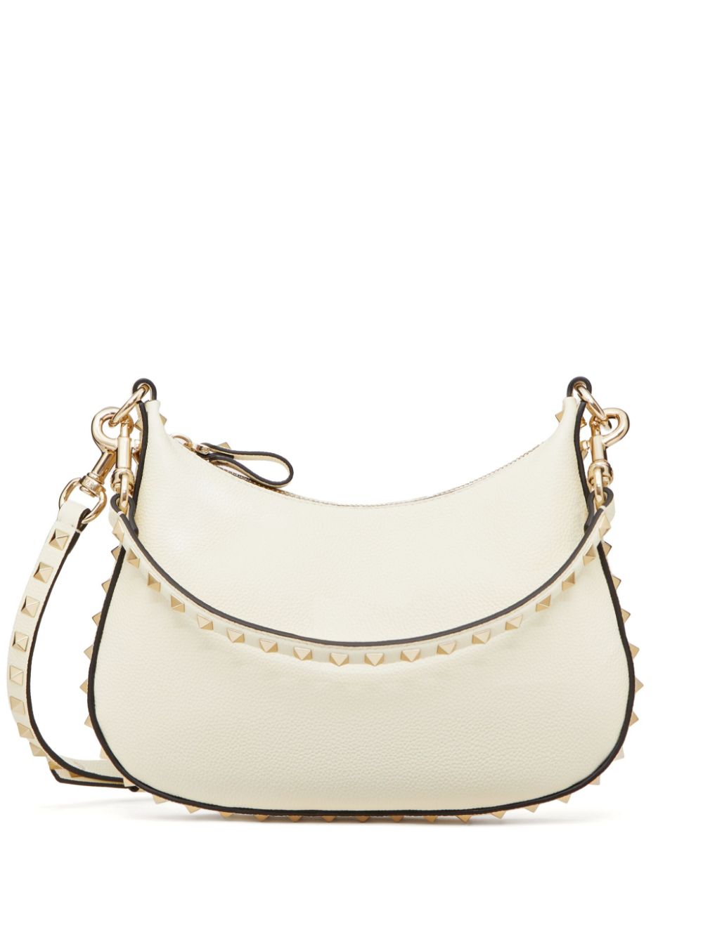 Rockstud leather shoulder bag