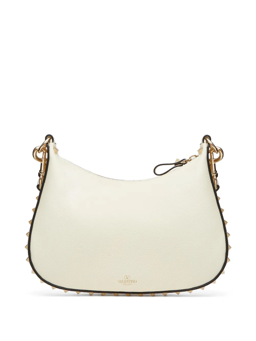 Valentino Garavani Rockstud leather shoulder bag - White