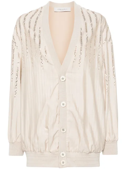 Golden Goose Gisela pinstripe-jacquard bomber jaclet