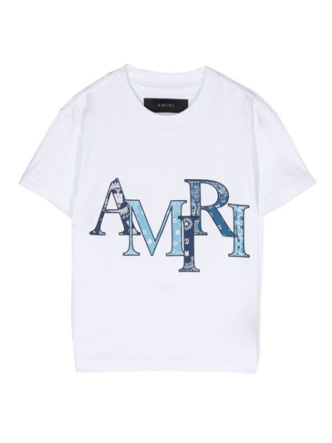 AMIRI KIDS playera Bandana Staggered