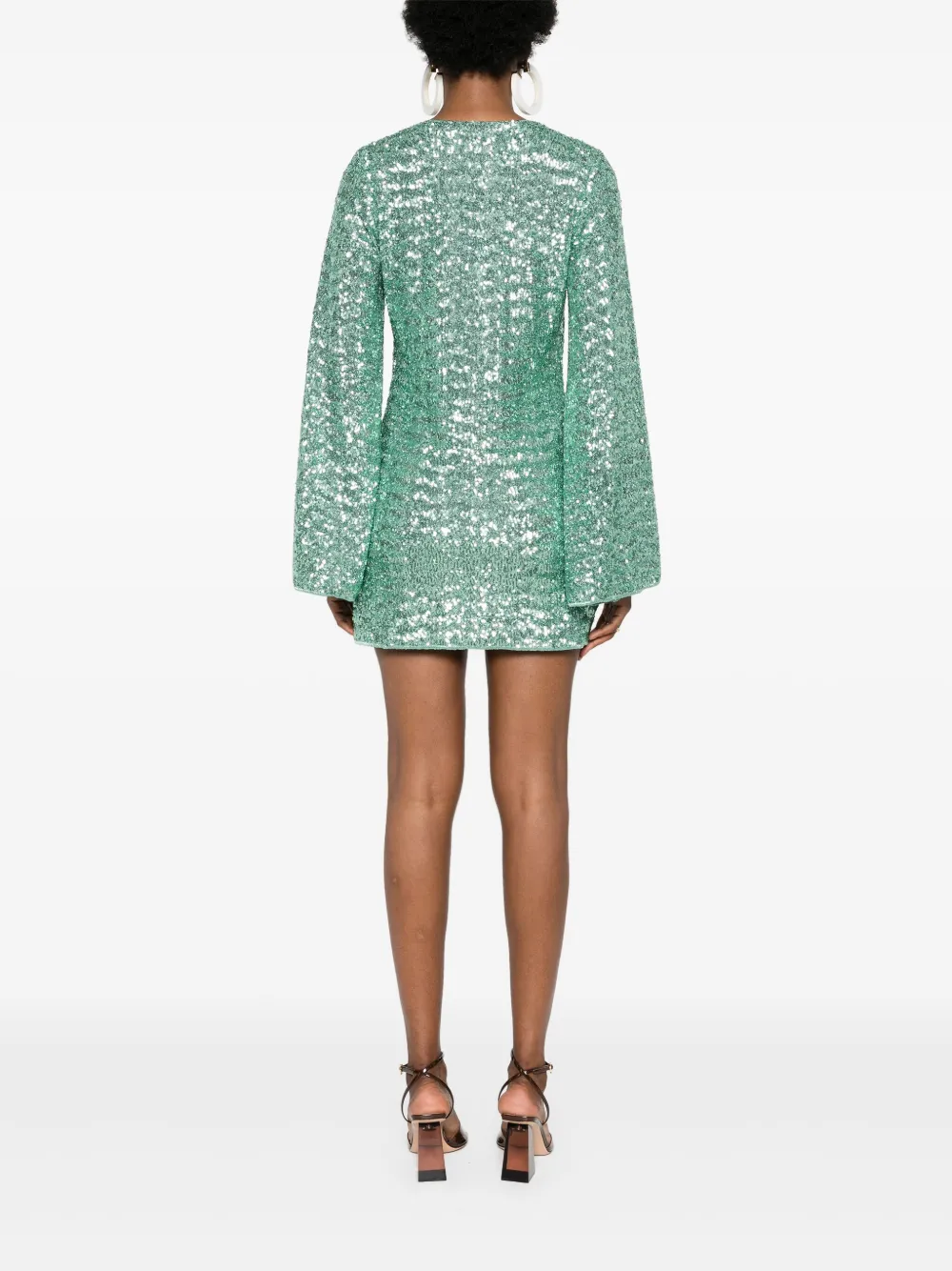 Oséree Mini-jurk met pailletten Groen