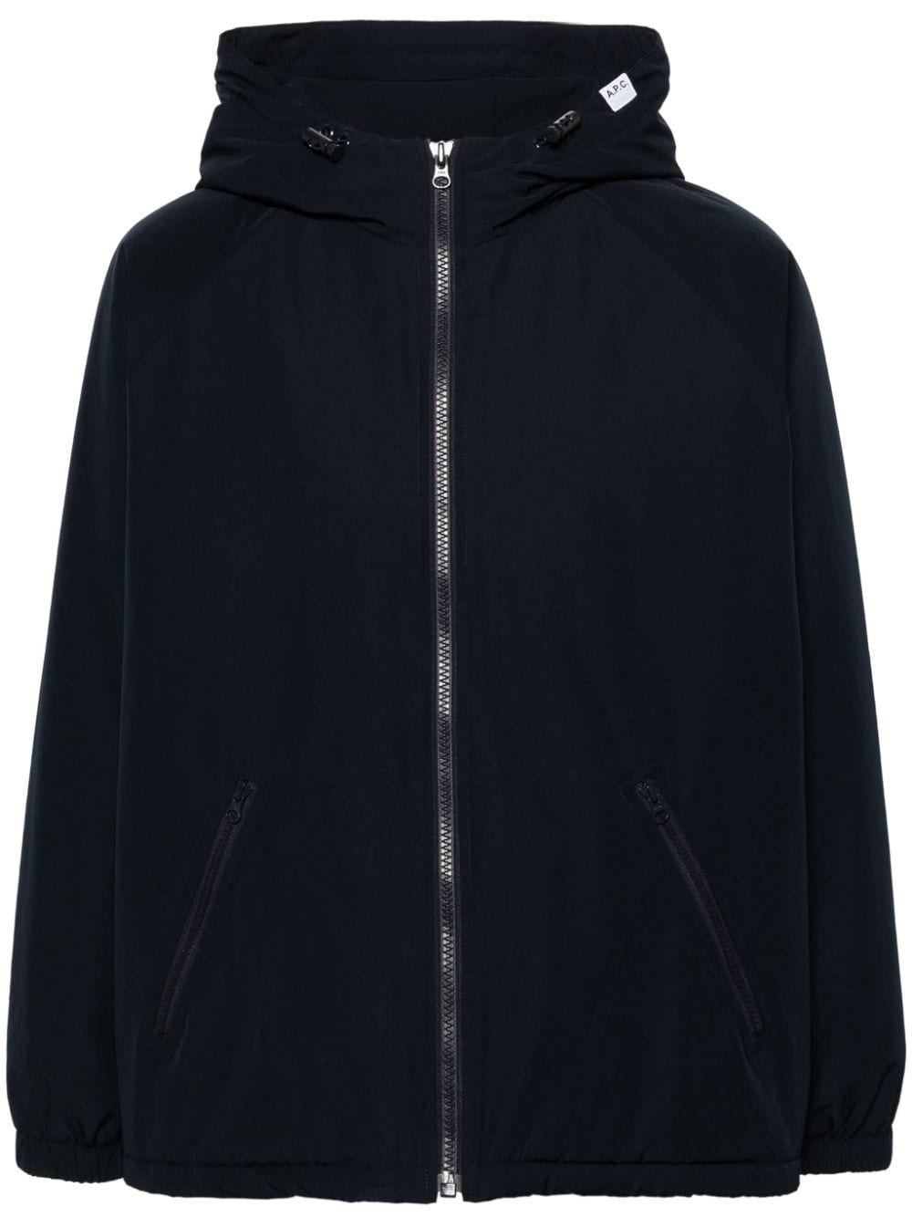 Apc Zip-up Padded Parka In Blue