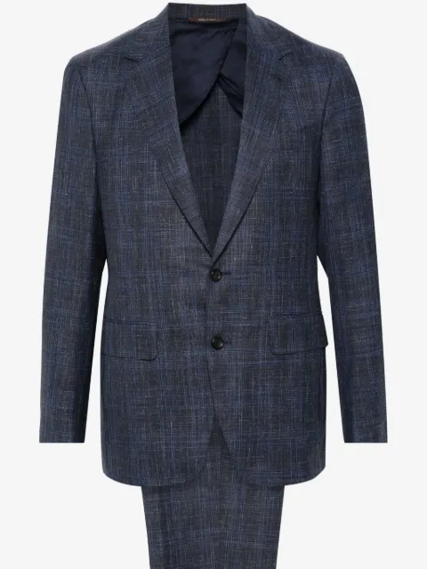 Canali traje con botones y motivo de cuadros