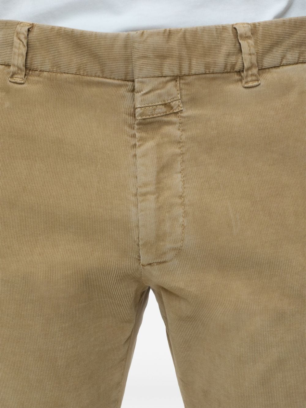 Shop Closed Darwin Low-waist Slim-cut Chino Trousers In Neutrals