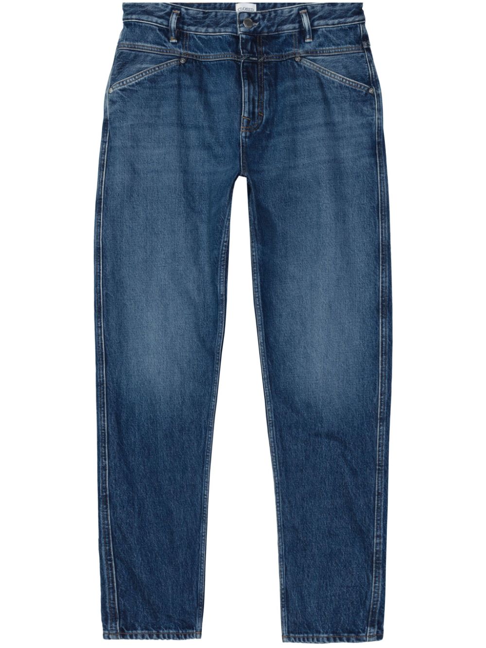 Closed Jeans met toelopende pijpen Blauw