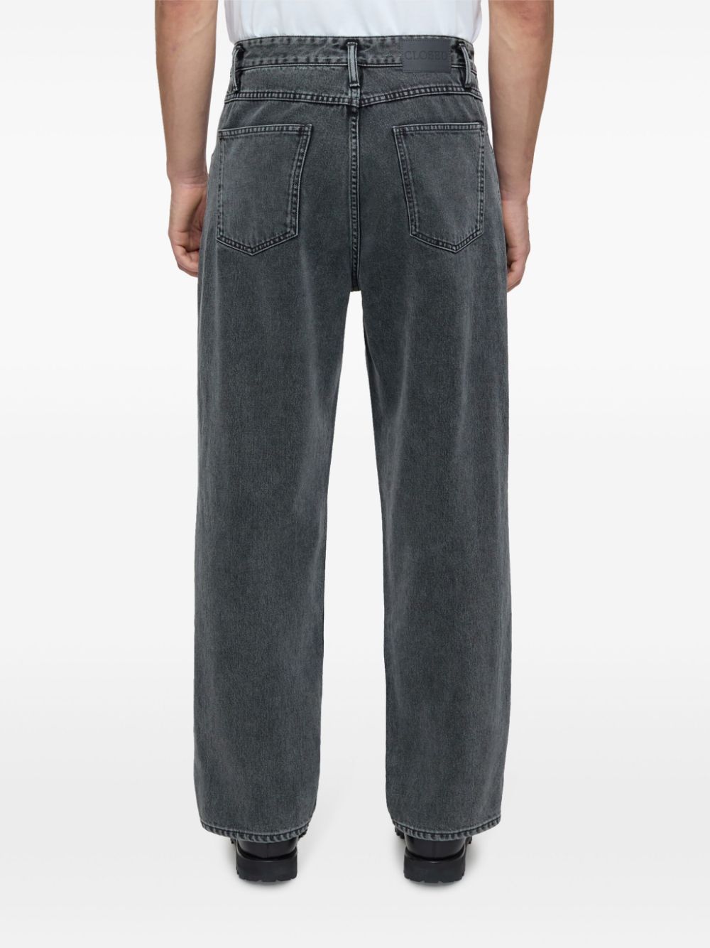 Shop Closed X-treme Straight-leg Jeans In Grey