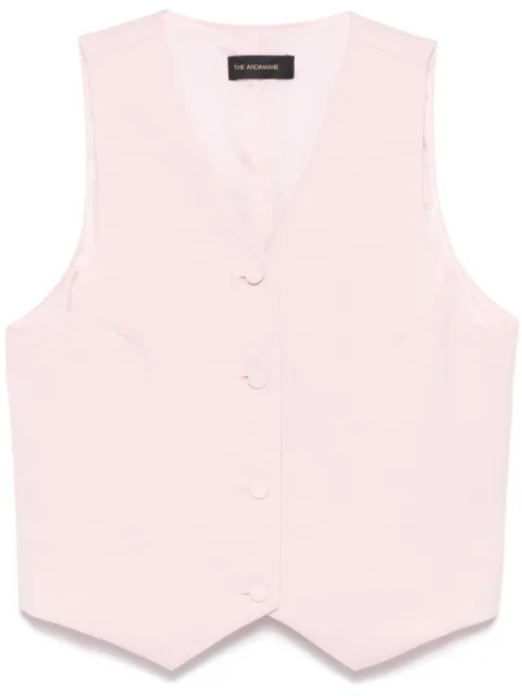 THE ANDAMANE crepe waistcoat