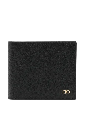 Valentino Garavani Vロゴ レザー マネークリップ 財布 | ブラック