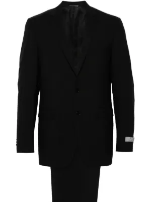 Jil Sander single-breasted Wool Suit | Black | FARFETCH