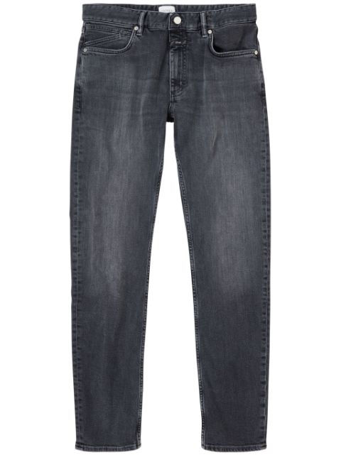 Closed mid-rise slim-fit jeans