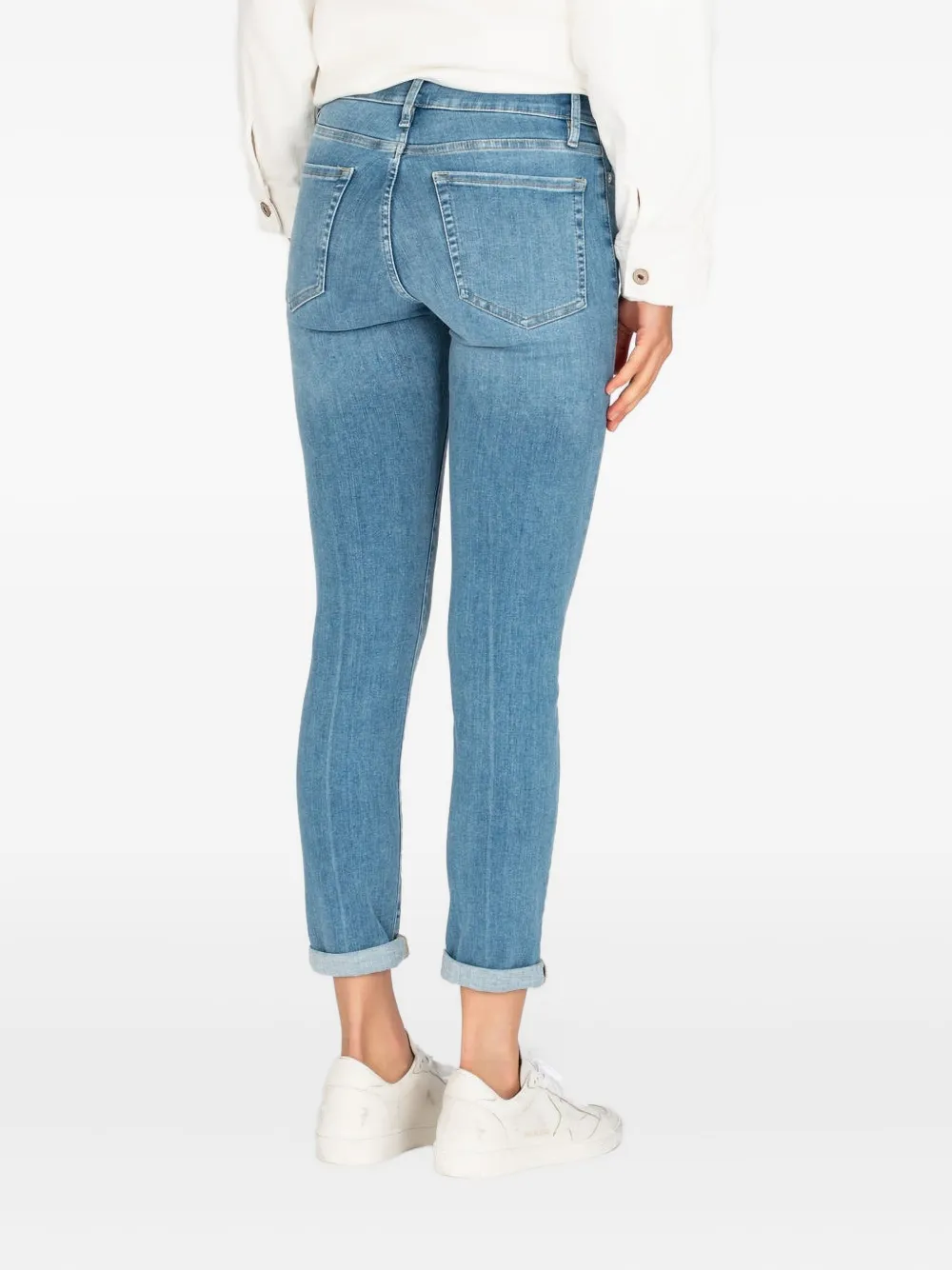 FRAME Jeans met riemlussen Blauw