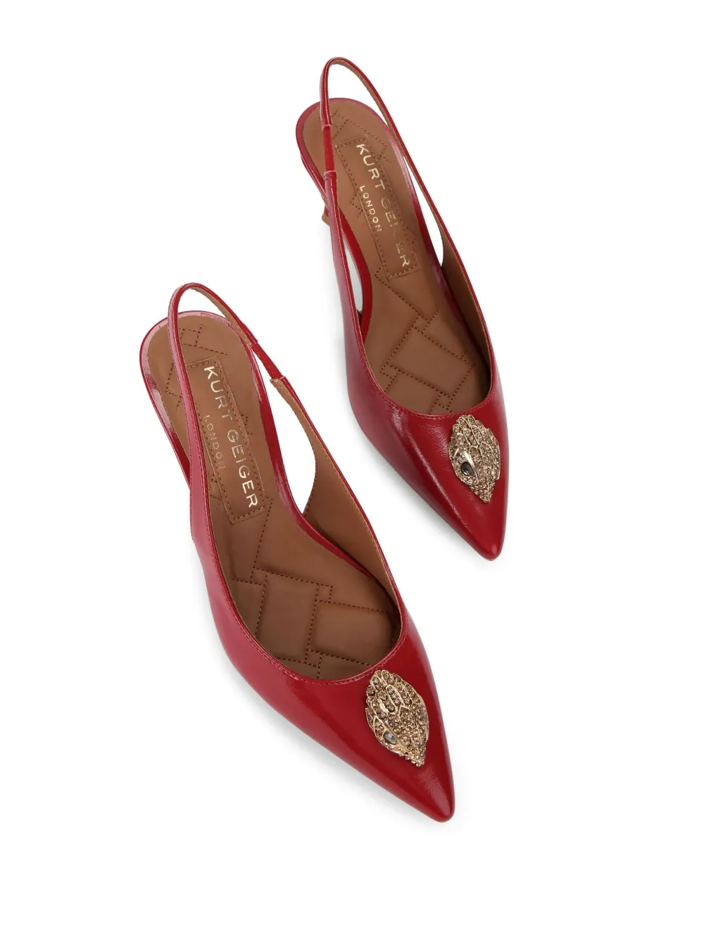 Kurt Geiger London Belgravia leren pumps 60 mm Rood