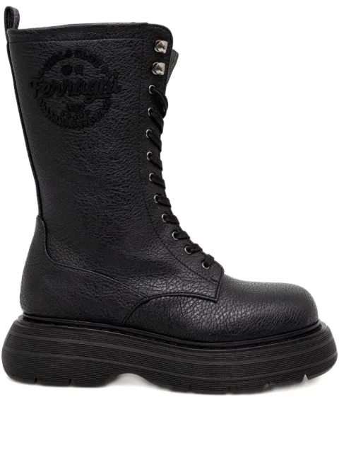 Chiara Ferragni logo-rubberised ankle boots