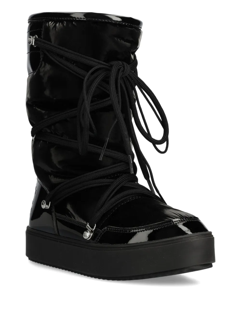 Chiara Ferragni Logo-debossed Snow Boots In Black