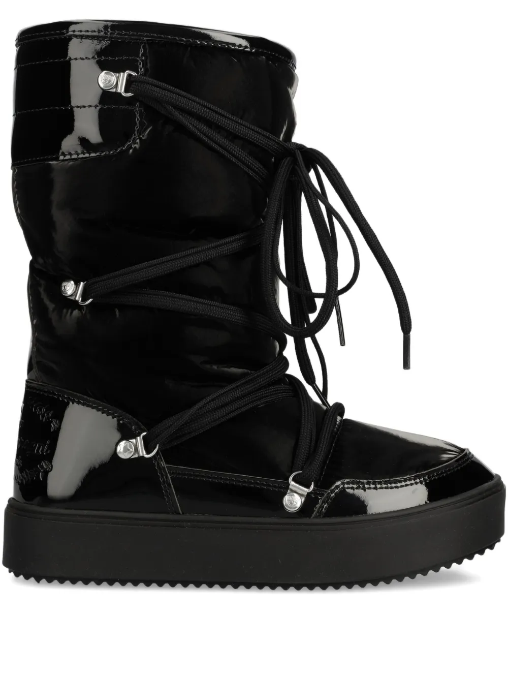 Chiara Ferragni Logo-debossed Snow Boots In Black