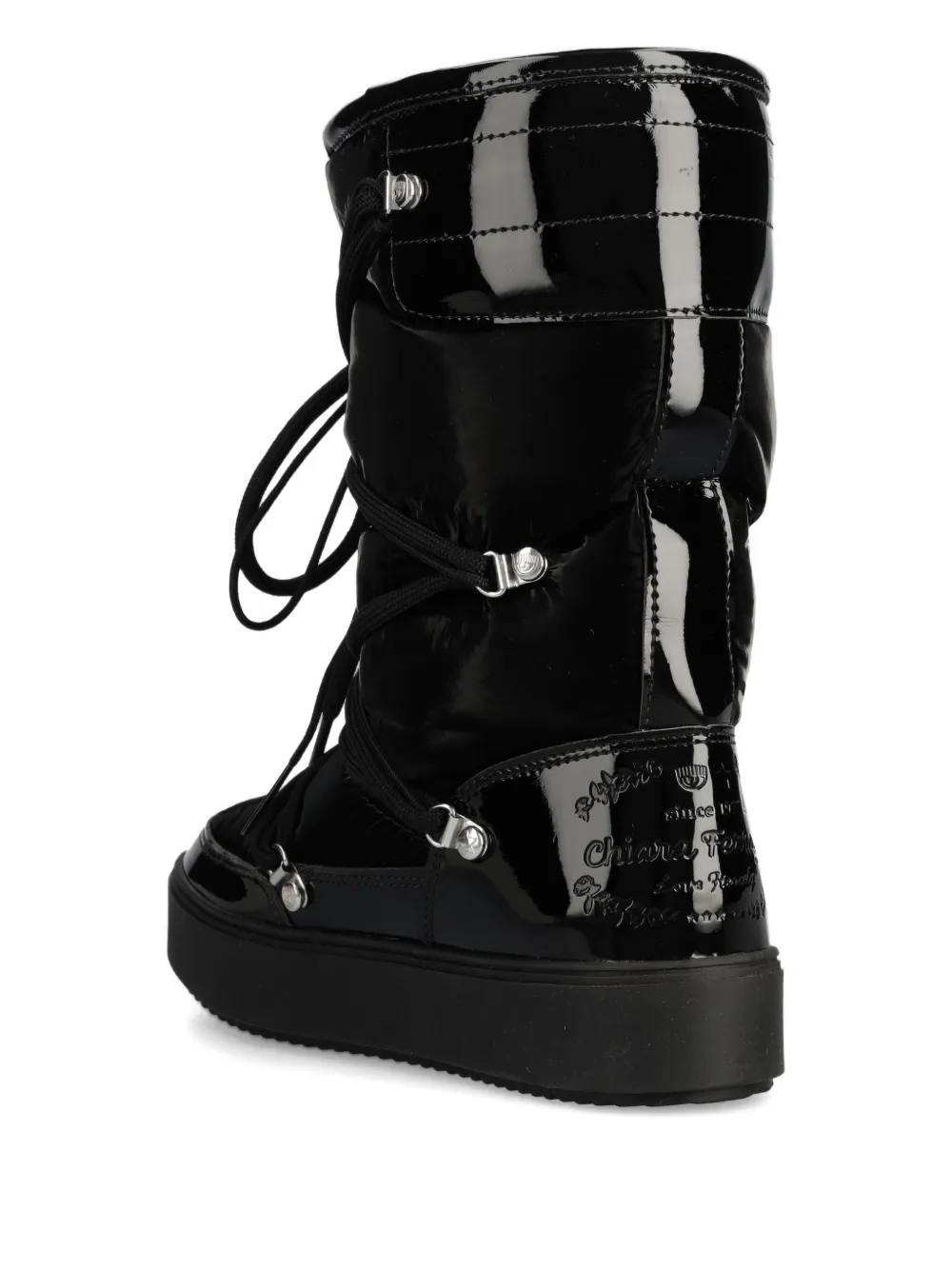 Chiara Ferragni Logo-debossed Snow Boots In Black