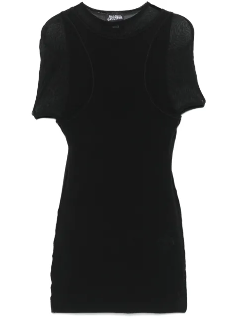 Jean Paul Gaultier vestido corto The Double de Jean Paul Gaultier x Shayne Oliver