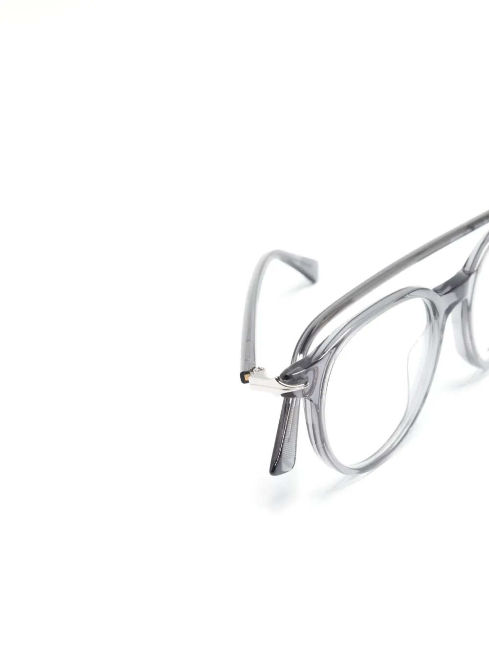 Montblanc Bril met rond montuur Grijs