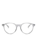 Montblanc translucent round-frame glasses - Grey