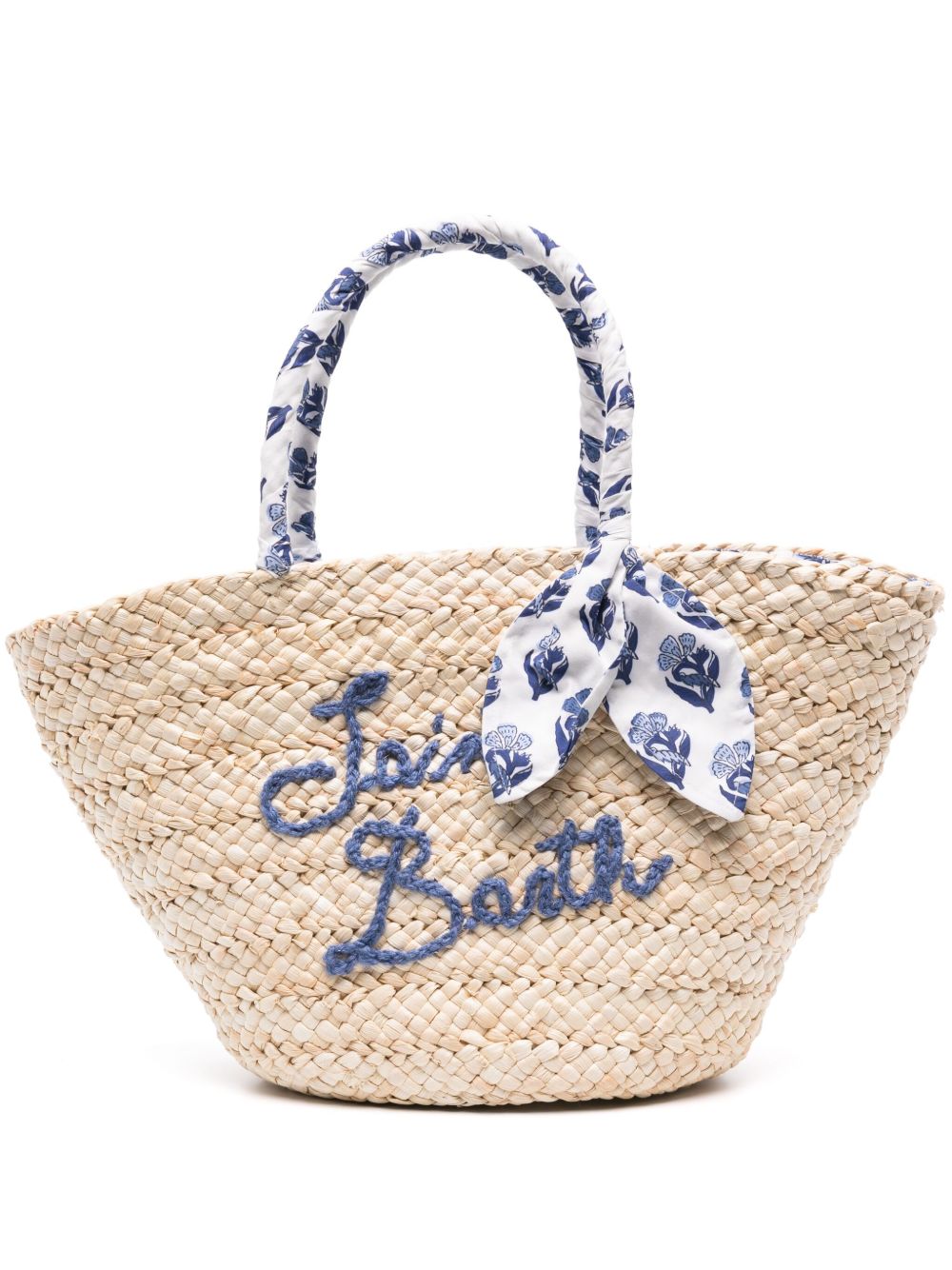 MC2 Saint Barth large Kylie woven-straw tote bag Beige