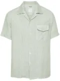 Eleventy short-sleeve linen shirt - Green