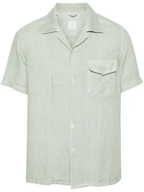 Eleventy short-sleeve linen shirt