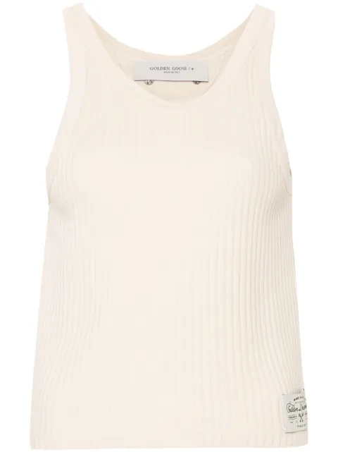 Golden Goose ribbed-knit cotton tank top