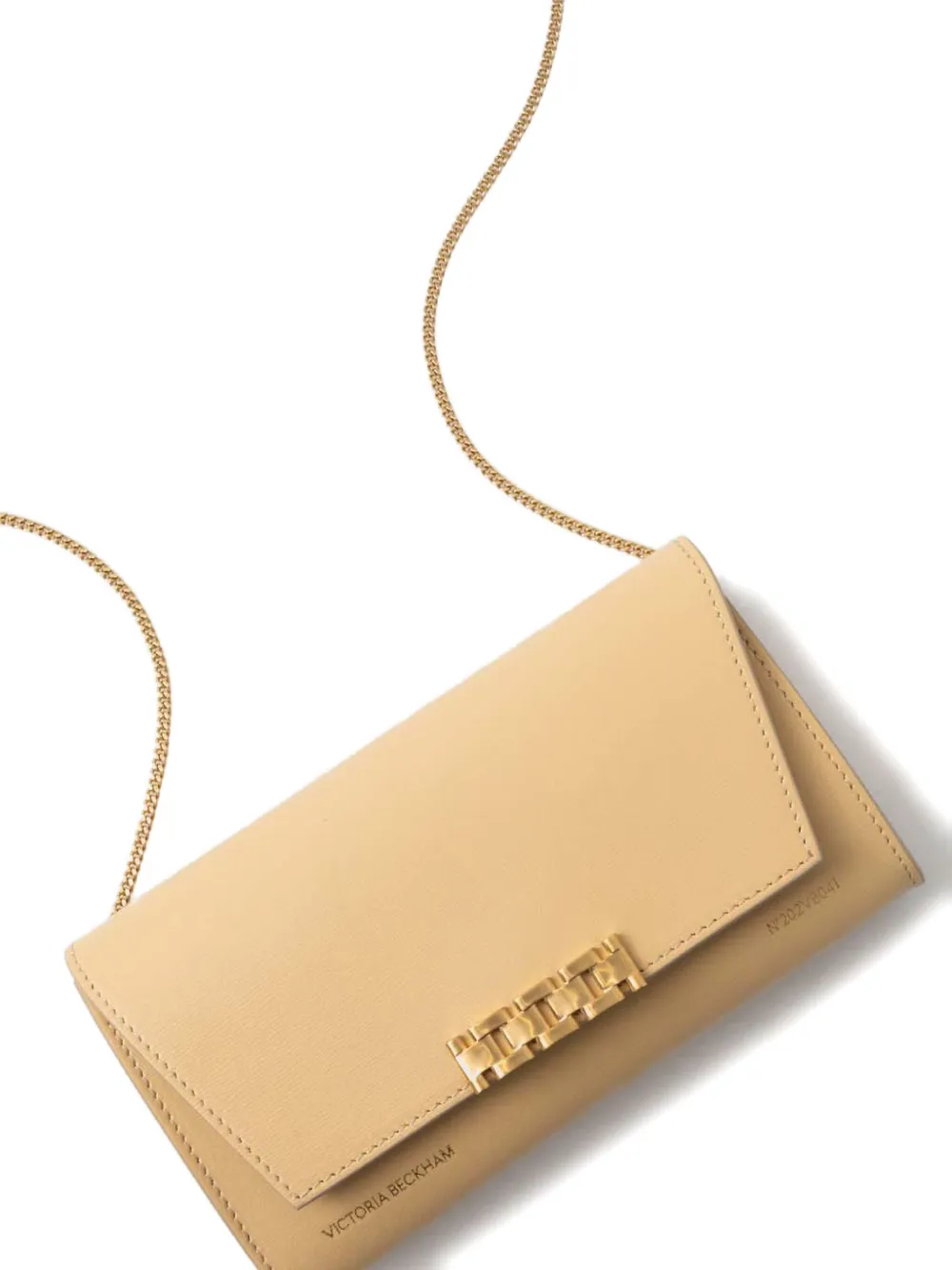 Victoria Beckham Crossbodytas met schakelketting Beige