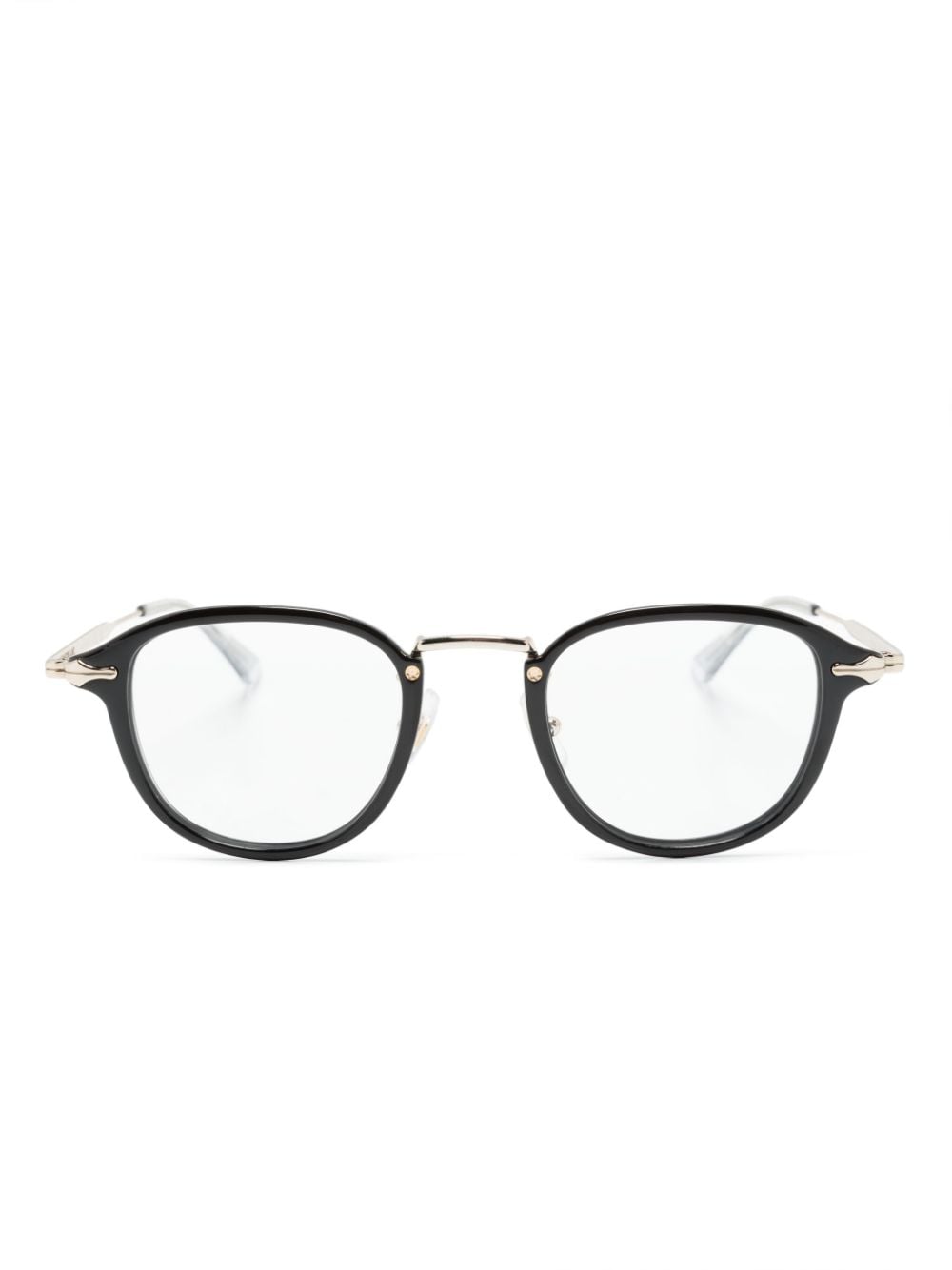 Montblanc Round-frame Glasses In Black