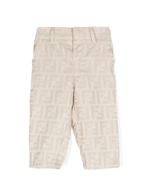 Fendi Kids FF-motif cotton trousers
