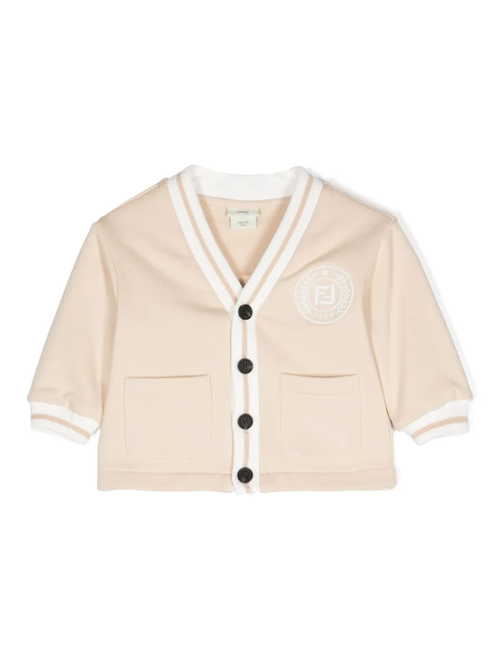 Fendi Kids Button-up vest Beige
