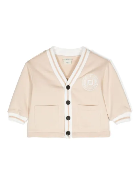 Fendi Kids FF-motif cotton cardigan
