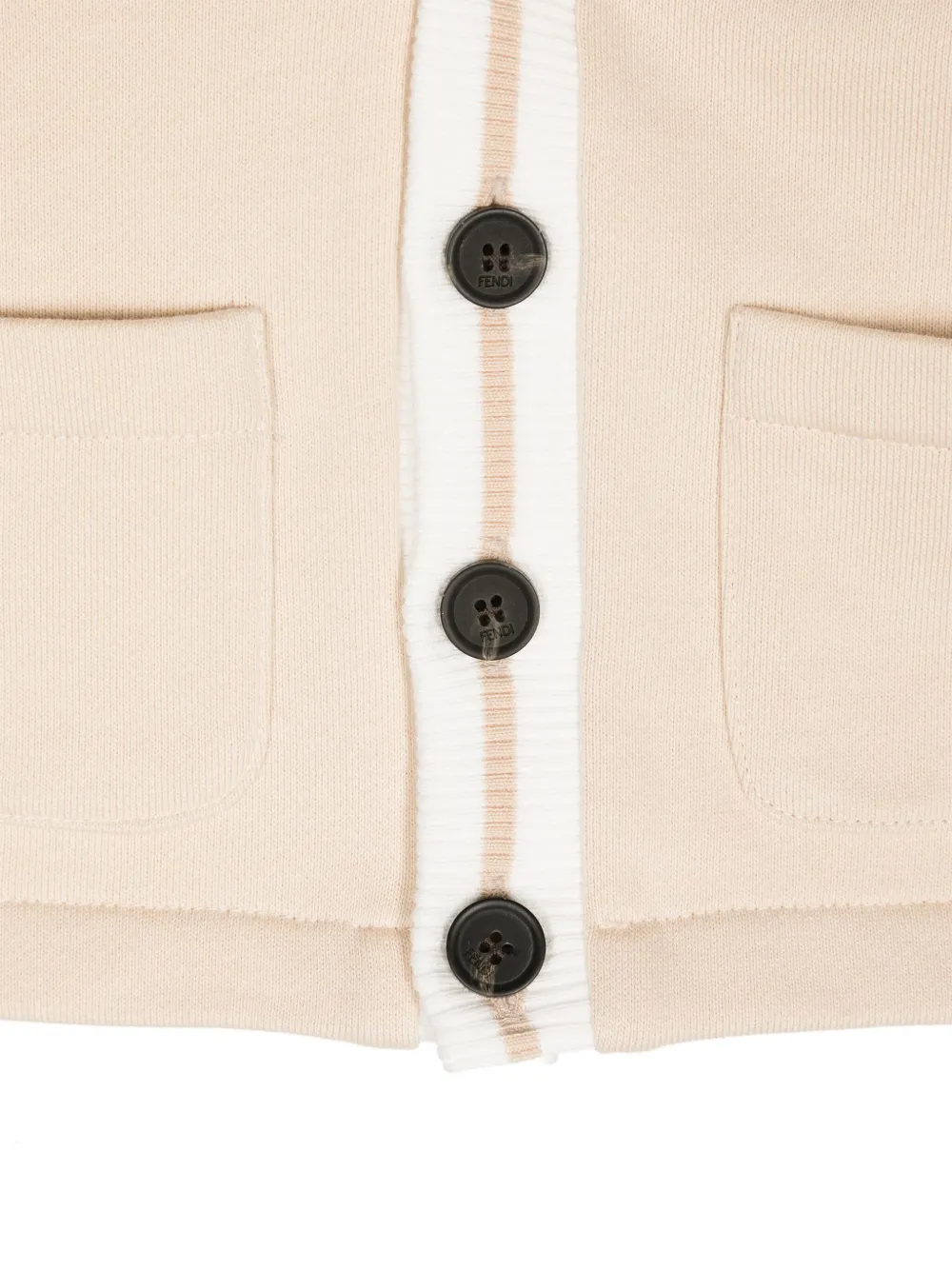 Fendi Kids Button-up vest Beige