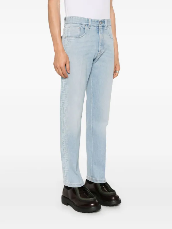 正規 Tapered mid-rise FENDI Jeans JO FARFETCH | Blue | パンツ