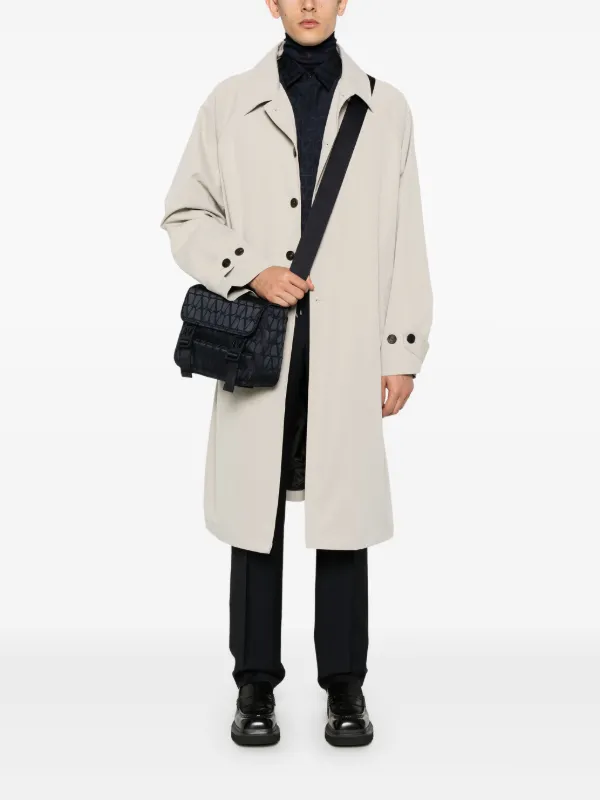 Valentino Garavani Toile Iconographe Shoulder Bag | Blue