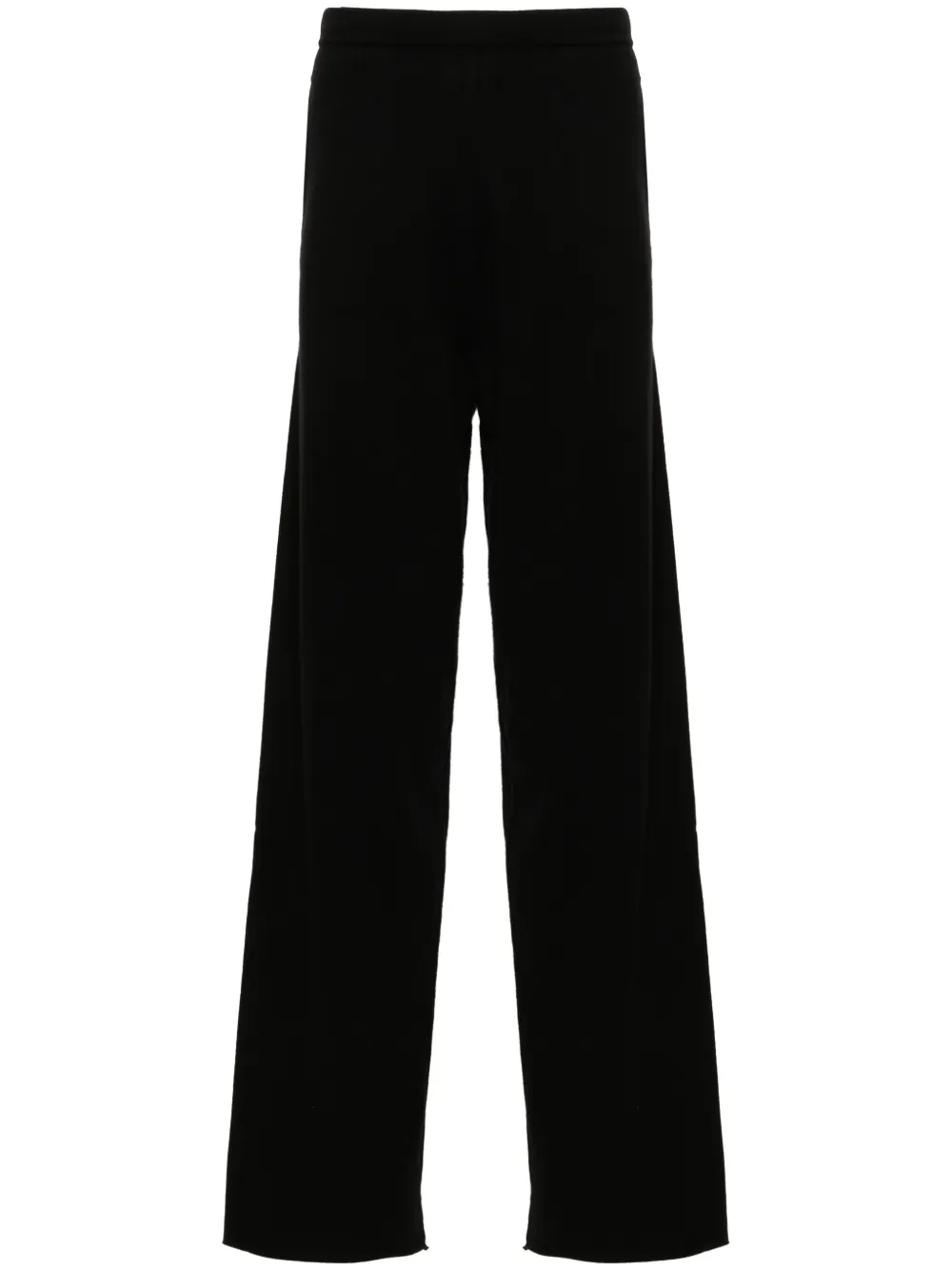 Extreme Cashmere Nº353 Relax Knitted Trousers In Schwarz