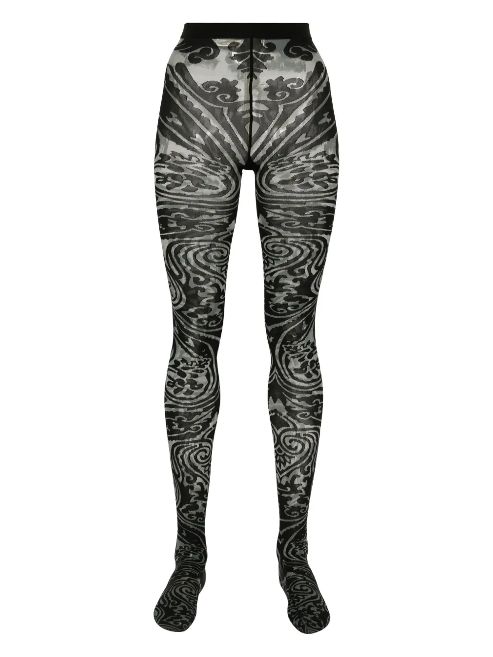 x ETRO Body Tattoo jacquard tights