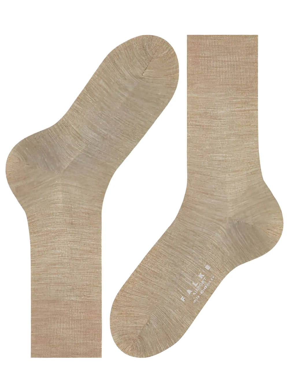 Falke Airport geribbelde sokken Beige