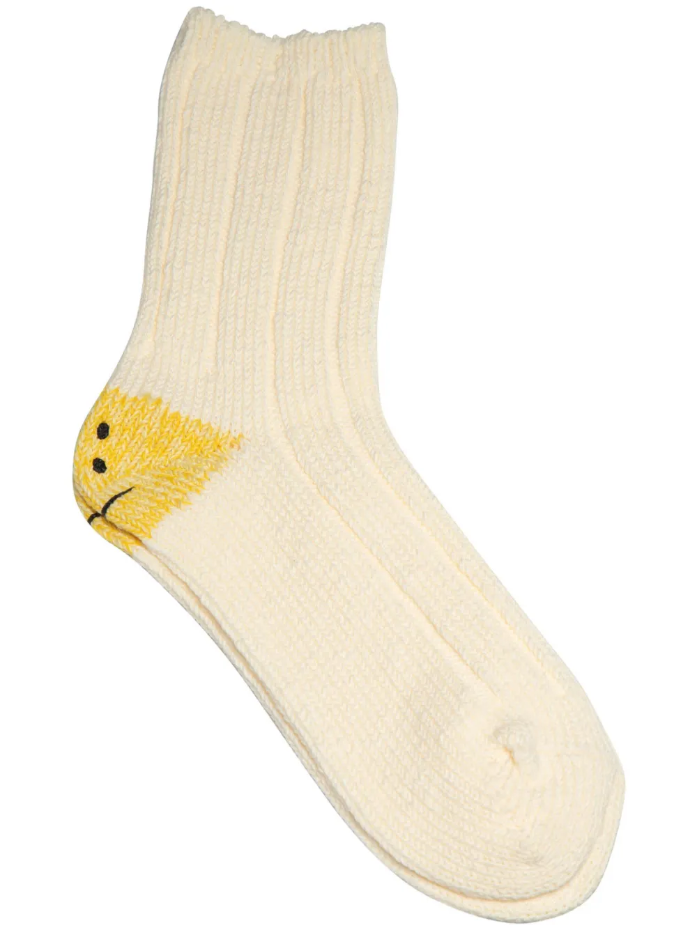 KAPITAL Rainbowy Happy Heel socks - Bianco