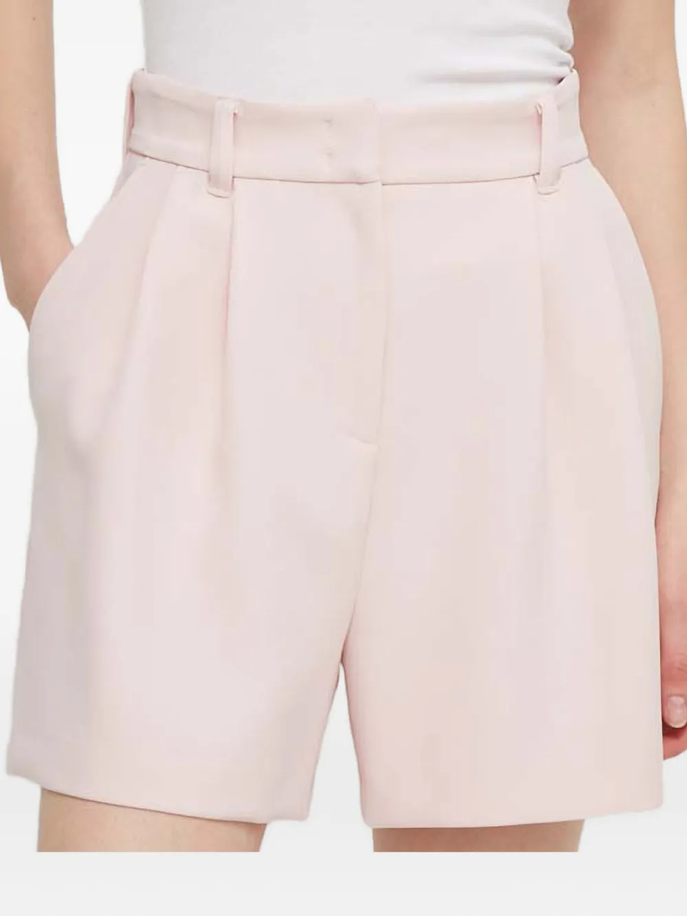 Chiara Ferragni pleat-detail shorts | Pink | Image 1