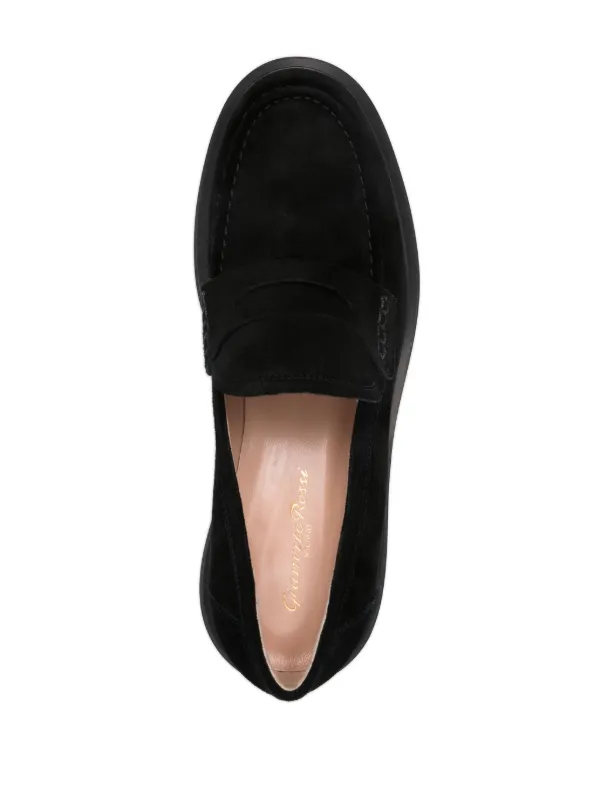 Gianvito Rossi>>スエードローファー GIANVITO ROSSI Harris 20 スエード ローファー | NET-A-PORTER