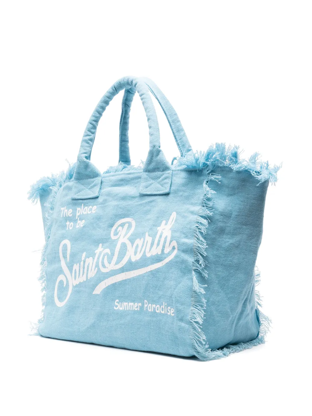 MC2 Saint Barth Vanity linnen grote shopper Blauw